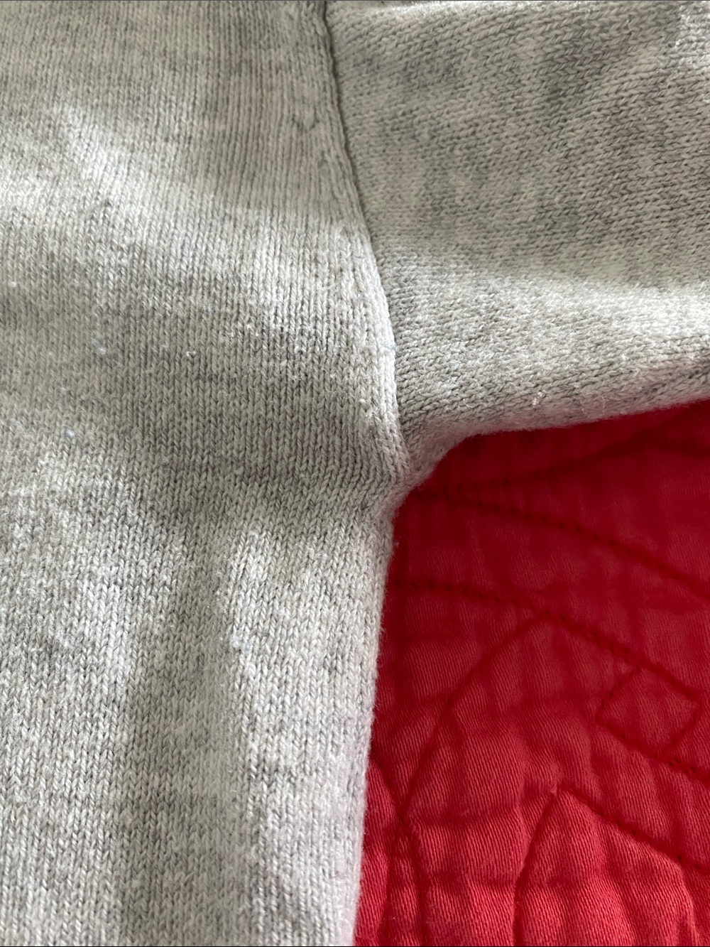 J. Jill Light Gray Knit Crewneck Sweater with hummingbird detail Size L - Picture 6 of 6